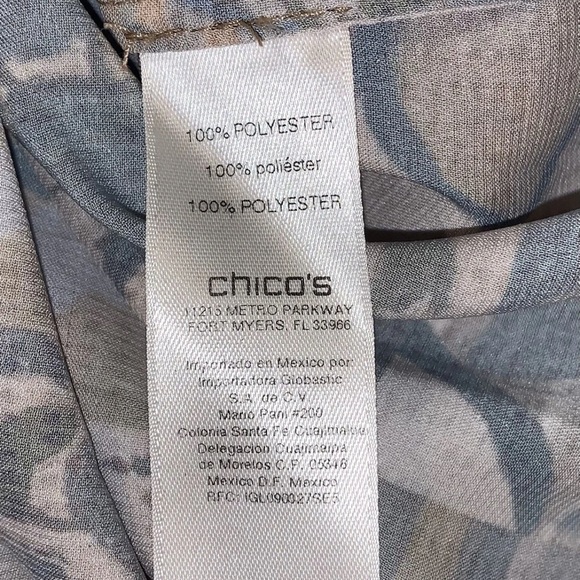 Chico's Bohemian Earthy Patterned Blouse - Picture 6 of 7